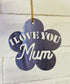 I Love You Mum Mini Steel Flower
